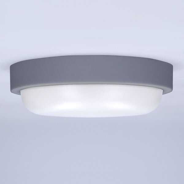 Solight WO750-G- LED Екстериорен аплик LED/20W/230V 4000K IP54 сив кръгла