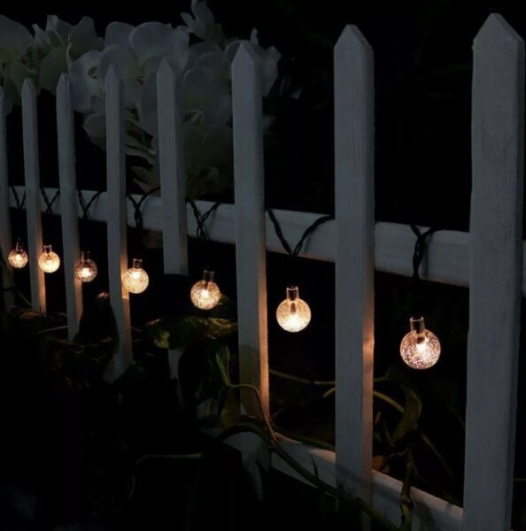 LED Соларна верига 6,9 м 50xLED/1,2V