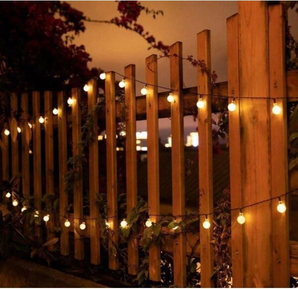 LED Соларна верига 6,9 м 50xLED/1,2V
