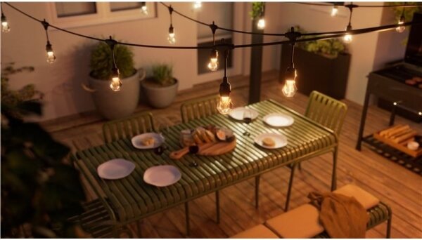 Nanoleaf NF084E00-20SLO- LED RGBWIC Разширителен гирлянд 20xLED 15m Wi-Fi IP65