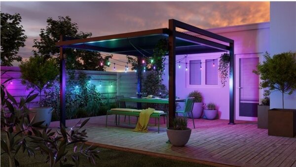 Nanoleaf NF084E00-20SLO- LED RGBWIC Разширителен гирлянд 20xLED 15m Wi-Fi IP65