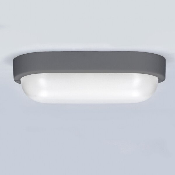 Solight WO744-G- LED Екстериорен аплик LED/13W/230V 4000K IP54 сив овален