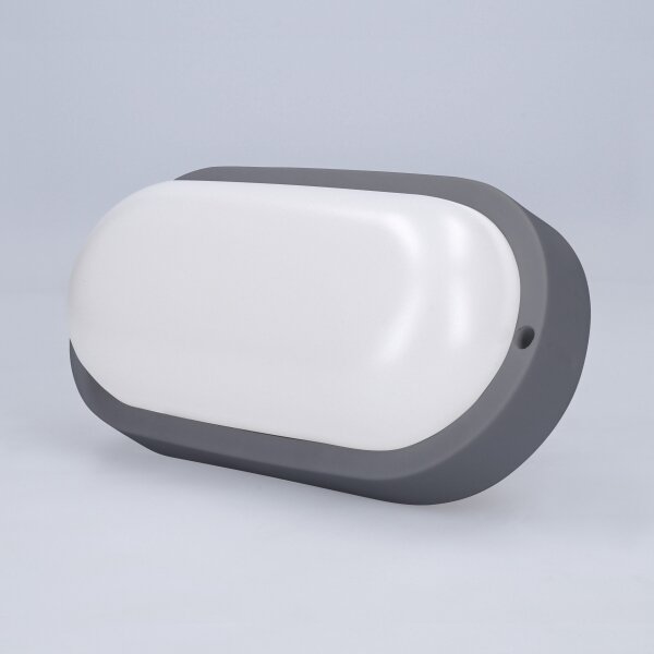 Solight WO744-G- LED Екстериорен аплик LED/13W/230V 4000K IP54 сив овален
