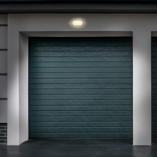Solight WO744-G- LED Екстериорен аплик LED/13W/230V 4000K IP54 сив овален