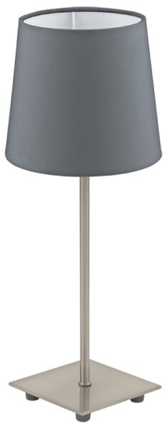 Eglo 54906 - LED Настолна лампа 1xE14/6W/230V сив/хром