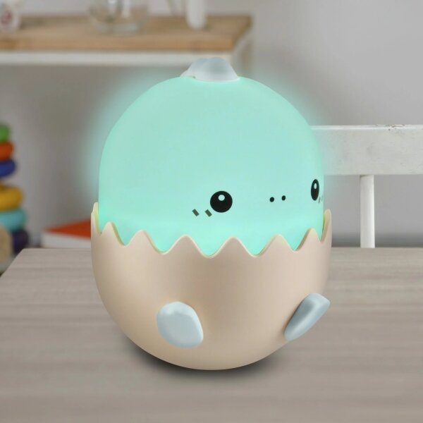 LED RGBW Димируема детска сензорна лампа BABY DINO LED/0,75W/5V 1200mAh син