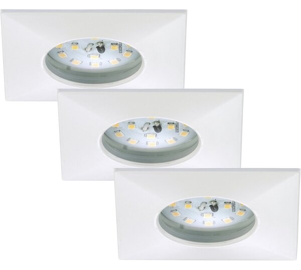Briloner 7205-036 - К-кт 3x LED Лампа за окачен таван ATTACH LED/5W/230V IP44 бял