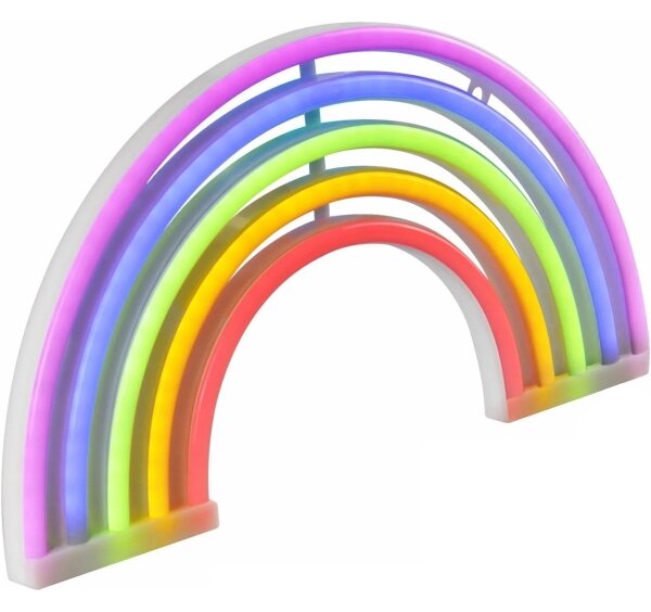 LED Неонова декорация за стена RAINBOW LED/3W/3xAA USB многоцветен