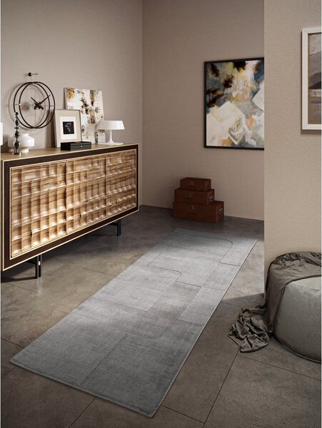 Сива ръчно изработена вълнена пътека 80x250 cm Charlotte – Villeroy&Boch