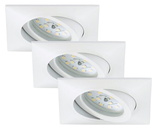 Briloner 7210-036 - К-кт 3x LED Лампа за окачен таван ATTACH LED/5W/230V IP23 бял