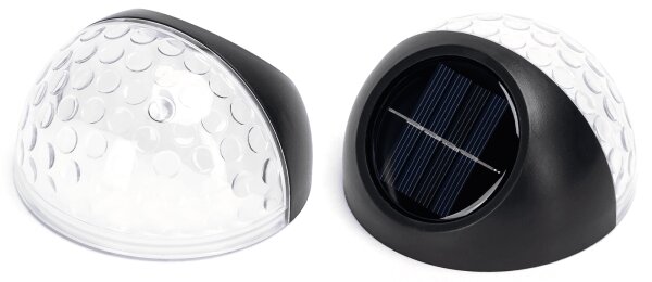 Aigostar - LED RGB соларен стенен лампион LED/2W/1,2V черен IP44