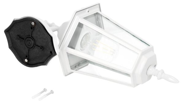 Екстериорен аплик 1xE27/60W/230V IP44 бял