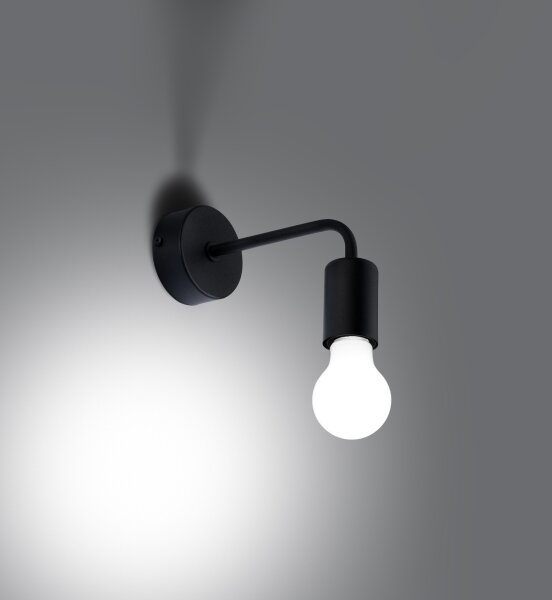 Sollux SL.1449 - Аплик NORAH 1xE27/15W/230V черен