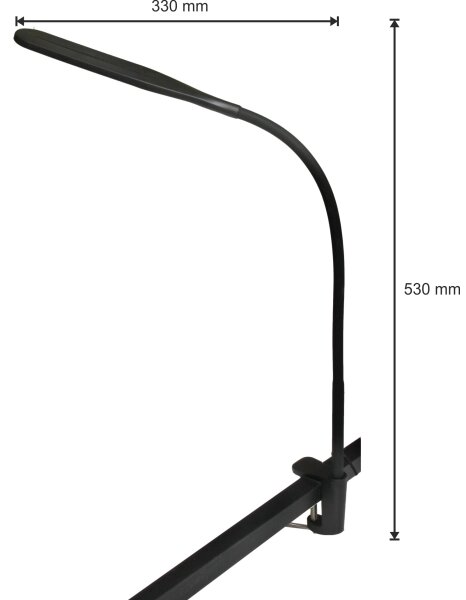 LED регулируема лампа 3в1 LED/10W/230V 3000/4000/6000K CRI 90 черна