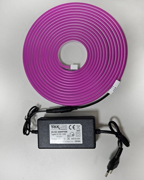 LED Гъвкав лента NEON LED/10W/230V 5 м IP65 лилава
