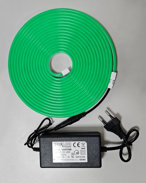 LED гъвкав неонов лента 10W 230V 5м IP65 зелена