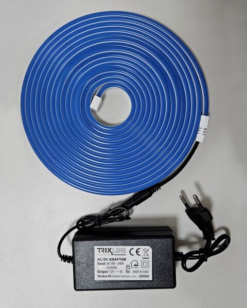 LED гъвкав неонов лента 10W 230V 5м IP65 синя