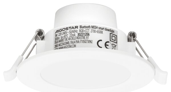 Aigostar -LED RGBW Лампа за вграждане в баня LED/3W/230V 2700-6500K IP44