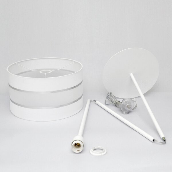 LED Лампион HELEN 1xE27/15W/230V бял