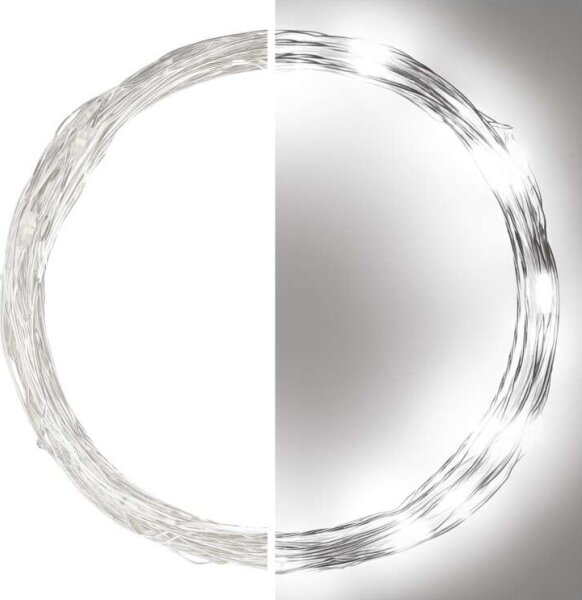 LED външна гирлянда 40xLED/9m IP44 студено бяла