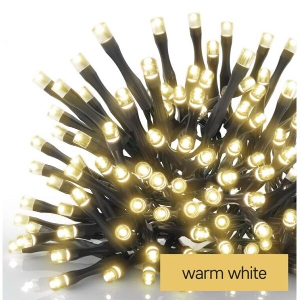 LED външна гирлянда 80xLED/3xAA 6,1m IP44 топло бяла