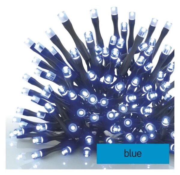 LED Външна верига 100xLED/10m IP44 синя