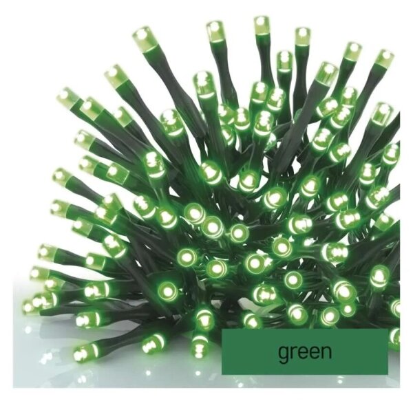 LED Екстериорни Коледни лампички 100xLED/10m IP44 зелен