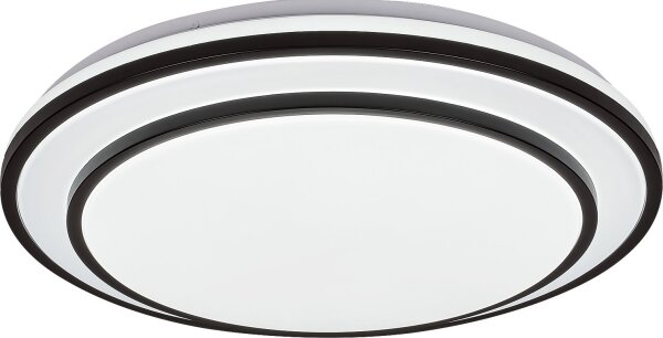 Rabalux 2130 - LED димируемо таванно осветително тяло LUPITA LED/40W/230V черно + дистанционно управление