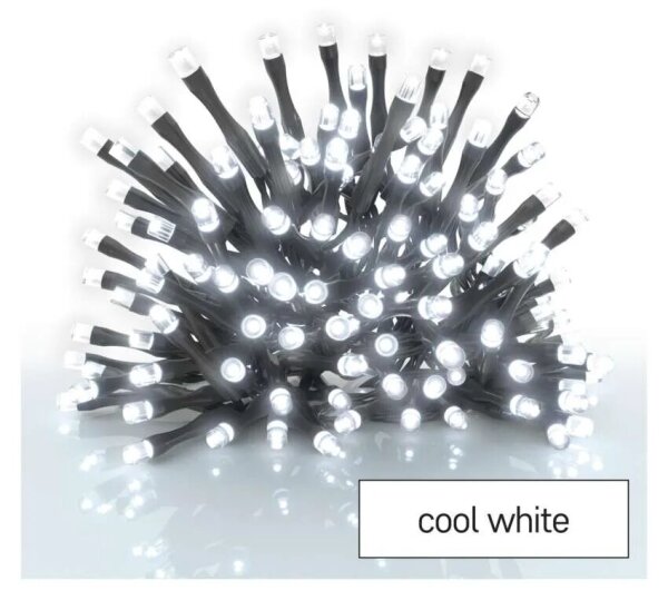 LED външна гирлянда 40xLED/3xAA 3,3m IP44 студено бяло