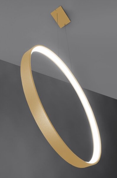 Thoro TH.221 - LED Пендел RIO LED/30W/230V CRI95 4000K Ø 55 cm златист