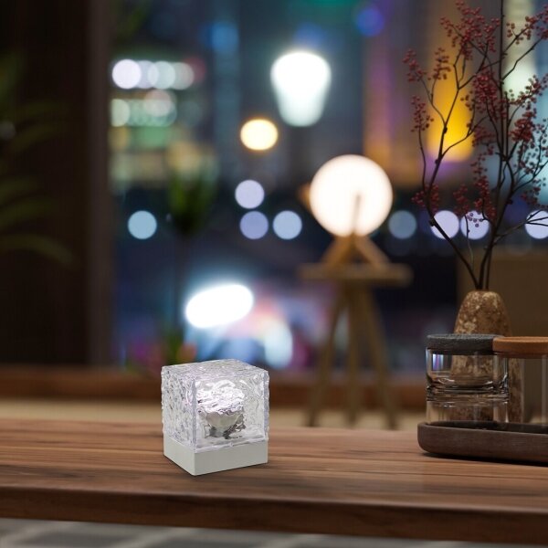 Rabalux 76022 - LED RGB Акумулаторен настолна лампа CUBIKO LED/1W/5V + д.у