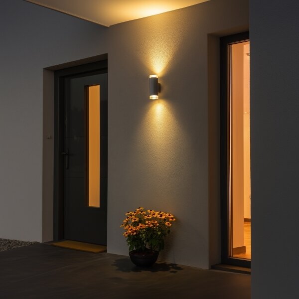 Brilagi - Екстериорен аплик MATERA 2xGU10/30W/230V сив IP54