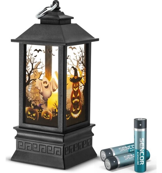 Retlux - LED Декорация HALLOWEEN LED/3xAAA/топло бял фенер с тикви