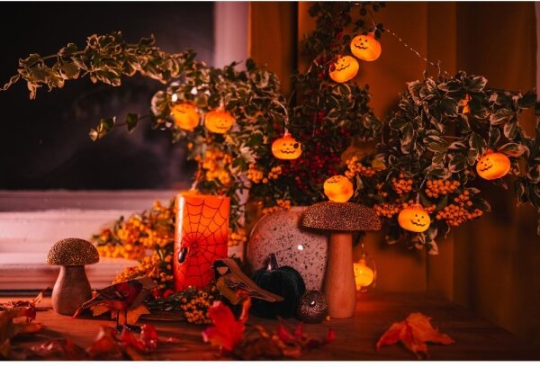 Retlux - LED Декоративна верига HALLOWEEN 20xLED/3xAA/топло бял 3,3 м тикви