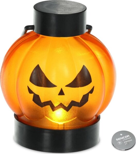 Retlux - К-кт 6x LED Декорация HALLOWEEN LED/1xCR2032/топло бял тикви