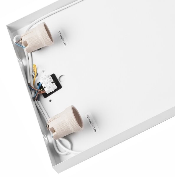 Плафон OAK SQUARE 4xE27/15W/230V 45x45 см дъб