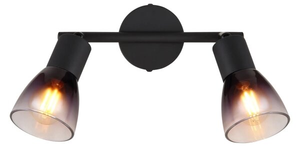 Globo 54312-2 - Спот SATELLA 2xE14/25W/230V черен