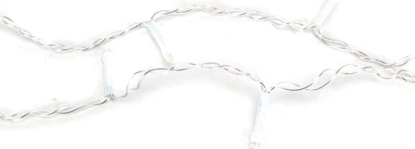 Aigostar LED външен коледен гирлянд 100 LED, 8 функции, 3xAA, IP44, топло бяло