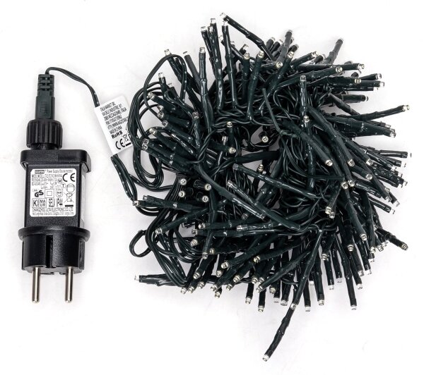 Aigostar - Външна LED коледна гирлянда, 200 LED, 8 функции, 8 м, IP44, студено бяло