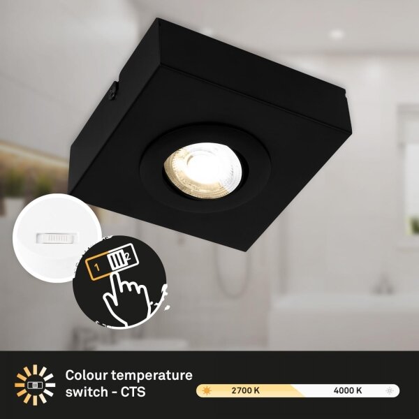 Briloner 3996015 - LED Спот CTS LED/4W/230V 2700/4000K черен