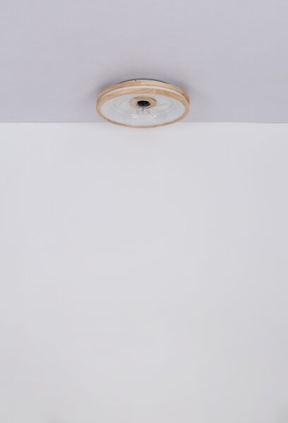 Globo 03650 - LED Плафониера с вентилатор GATIAN LED/30W/230V кафяв + д.у