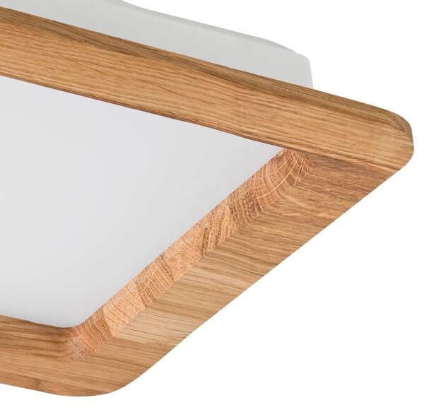 LED Лампа за окачен таван WOODY SPOT LED/17W/230V 3000K дъб 18,5x18,5 см