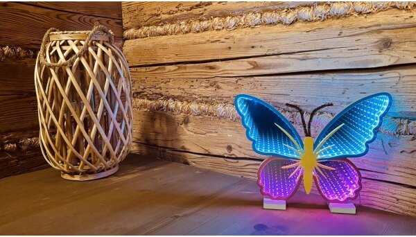 2Kids Toys - LED неонова настолна декорация LED/5W/USB пеперуда