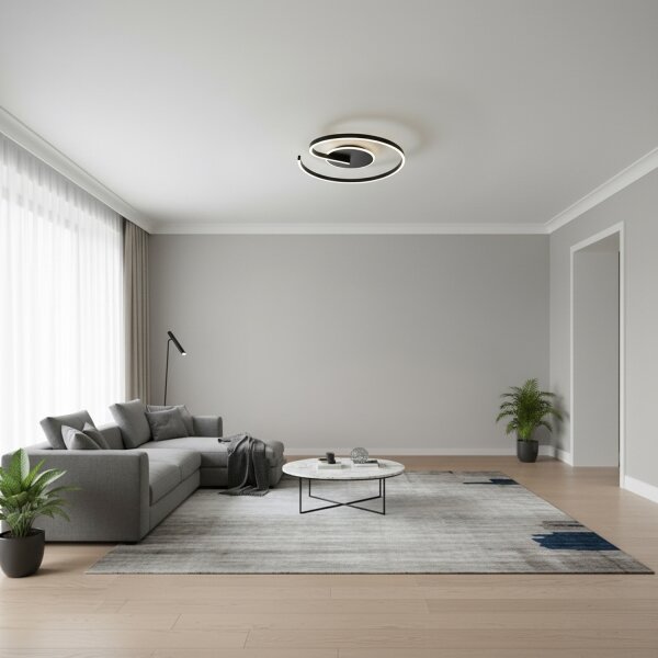 Brilagi -LED Димируемо таванно LED осветително тяло SPIRAL LED/56W/230V 3000/4000/6000K+дистанционно управление