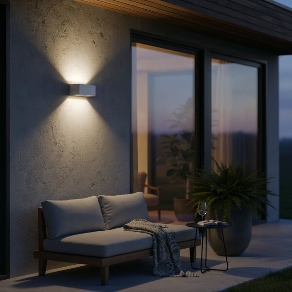 Ideal Lux - LED Екстериорен аплик ATOM LED/25W/230V IP54 бял