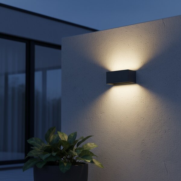 Ideal Lux - LED Екстериорен аплик ATOM LED/25W/230V IP54 антрацит
