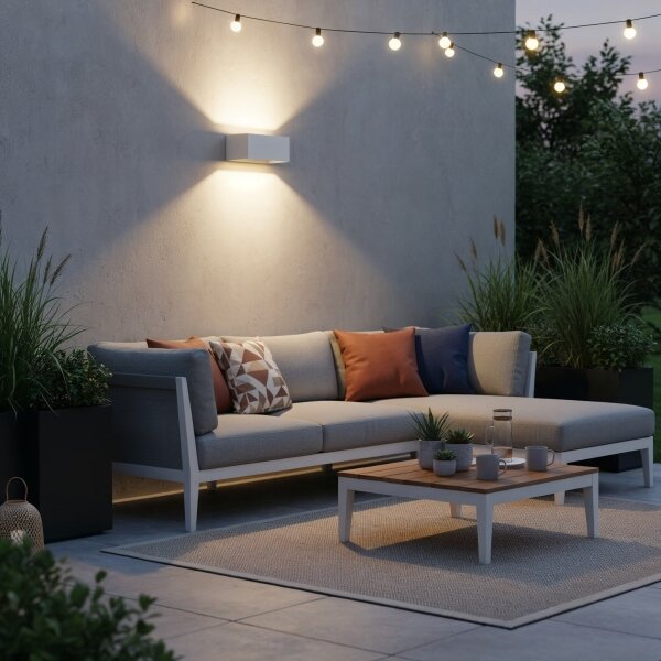 Ideal Lux - LED Екстериорен аплик ATOM LED/25W/230V IP54 бял
