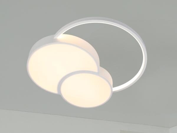 LED Димируем плафон LED/60W/230V 3000-6500K бял + дистанционно управление