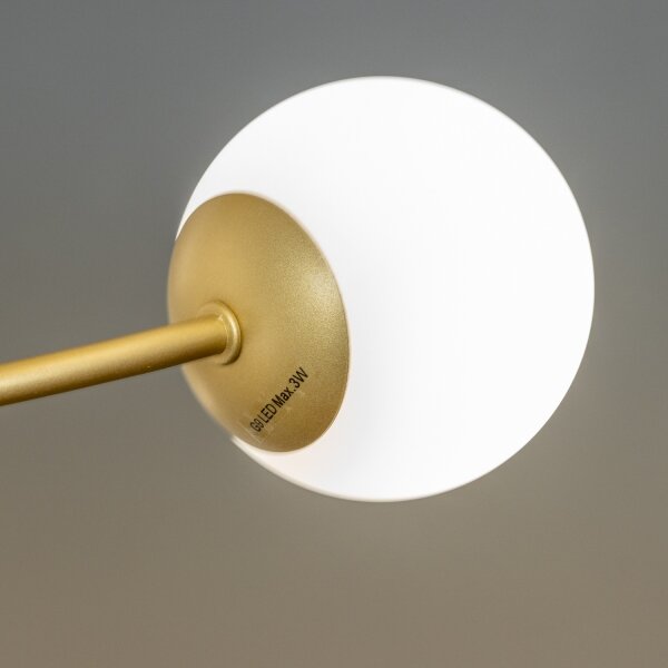 Brilagi - LED Полилей за повърхностен монтаж MISTEL 15xG9/3W/230V златист/бял