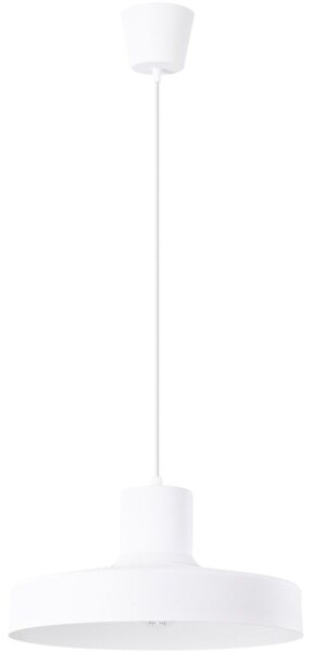 Sollux SL.1702 - Пендел BILO 1xE27/15W/230V Ø 35 см бял